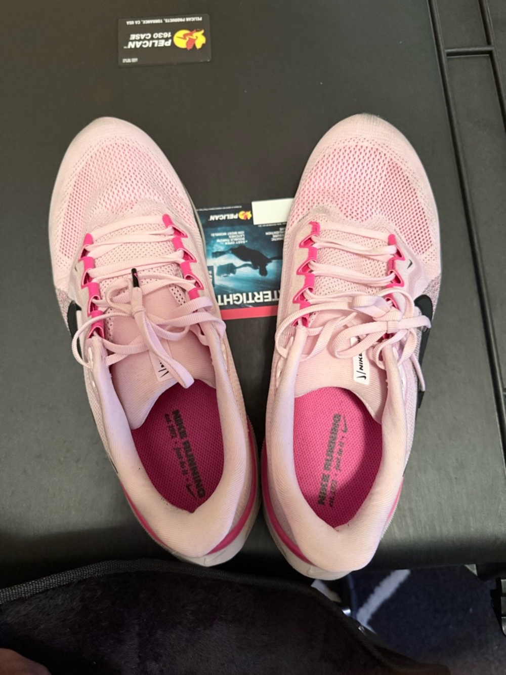Nike Men's  Pegasus 41 Light Pink and Black Running Sneakers - Picture 5 of 8